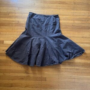DKNY Charcoal A-Line Skirt